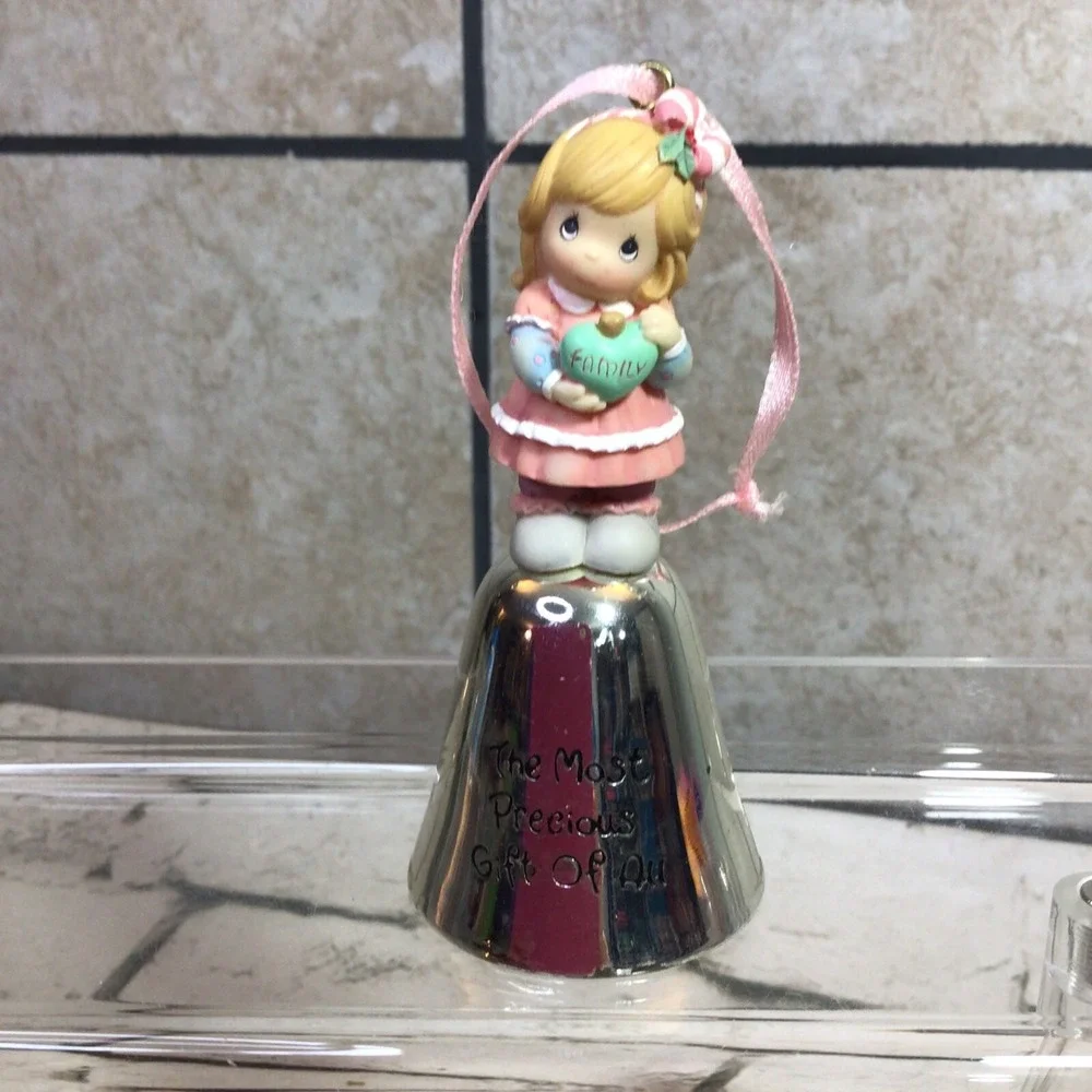 Precious Moments Christmas Ornament Bell - Family The Most Precious Gift Of All